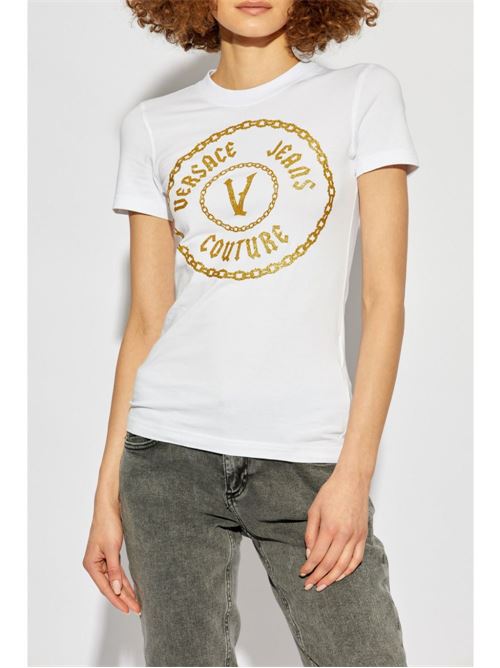 T-shirt donna maniche corte Versace jeans Couture | 77HAHT02CJ03TG03